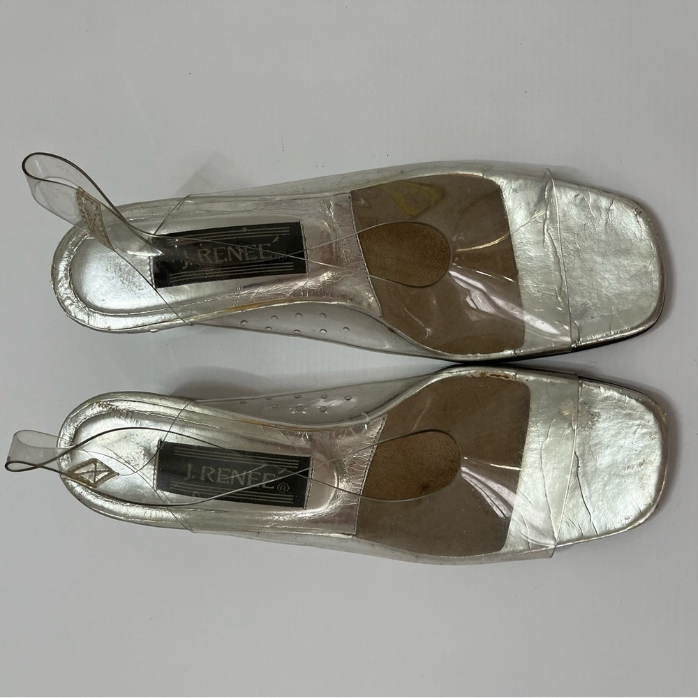 J Renee - clear 90s / y2k vintage heels - 6.5